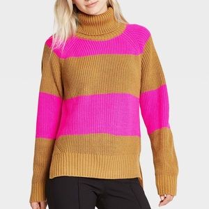 Target Who What Wear Striped Turtleneck Sweater